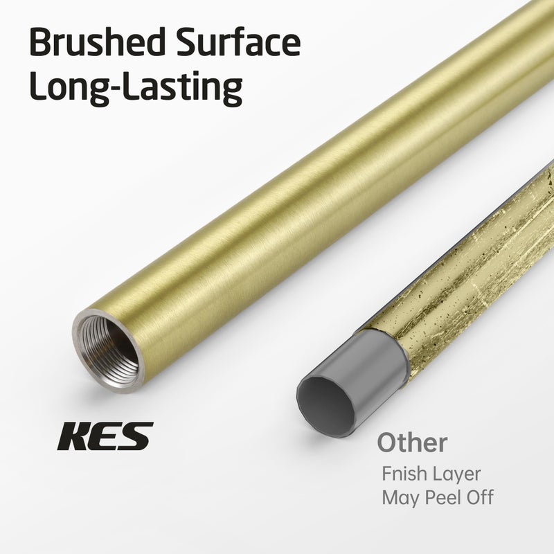 KES Free Standing Bathroom Toilet Paper Roll Holder, Toilet Paper Holder Stand with Weighted Base SUS304 Stainless Steel Brushed Gold, BPH286S1B-BZ - Image 2